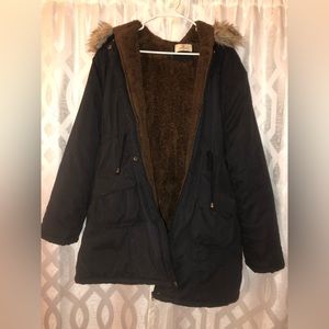 Grace Karin XXL Black Parka